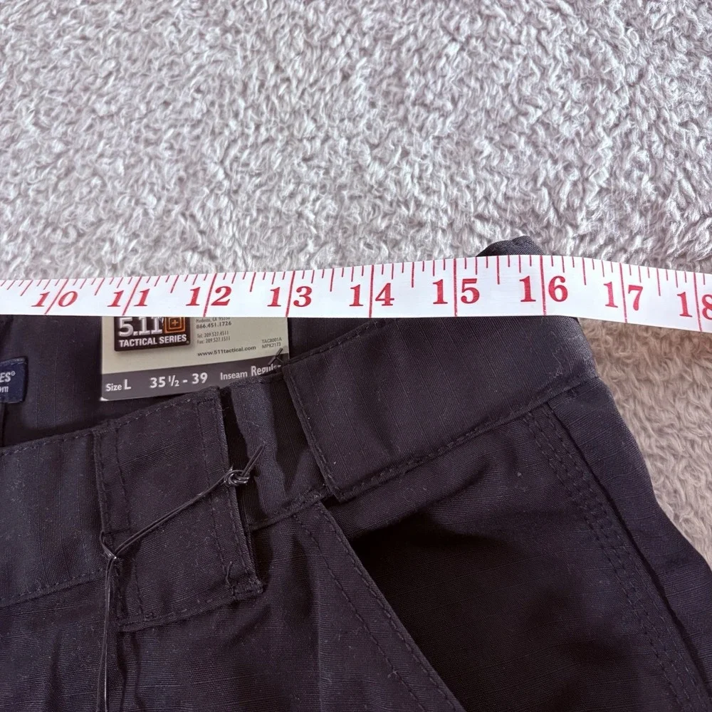 511 Tactical Pants Mens Large Long Black Ripstop Relaxed Fit TDU Cargo Workwear